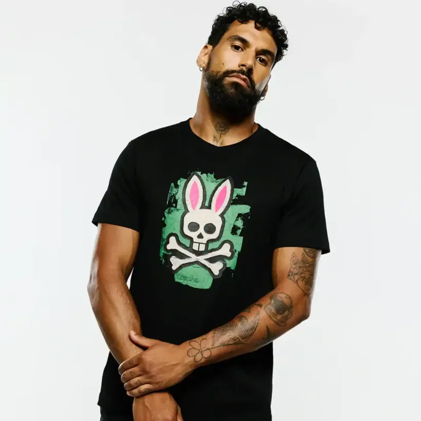 Psycho Bunny | Men's Marcus Graphic Tee — view 3