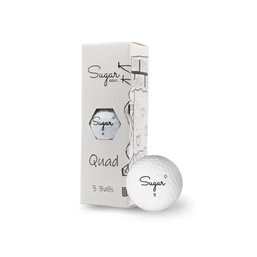 Sugar QUAD Golf Ball | 12 Pack